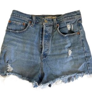 Levi’s Ribcage Denim Shorts